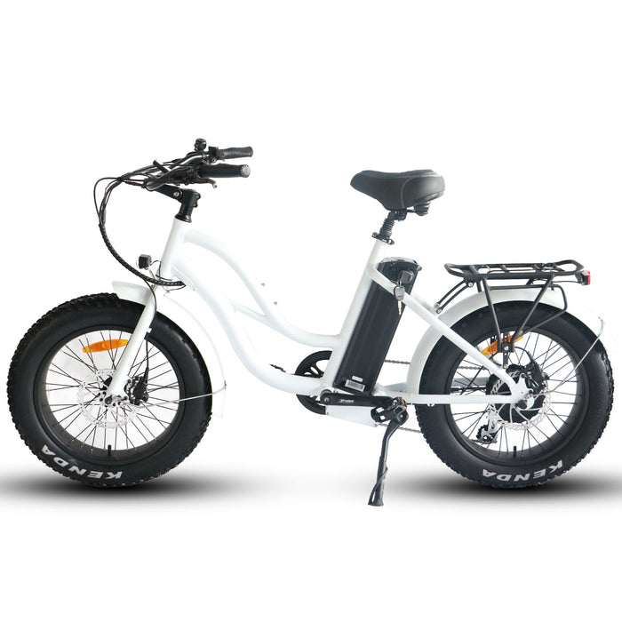 Coastal Cruiser - Step Thru Mini 20x4 - 52v Beach Cruiser Electric Bike