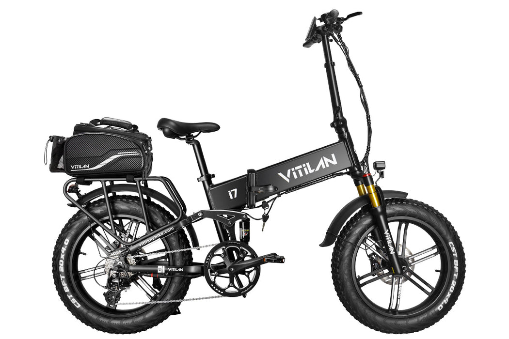 I7 Pro Folding Full Suspension Electric Bike