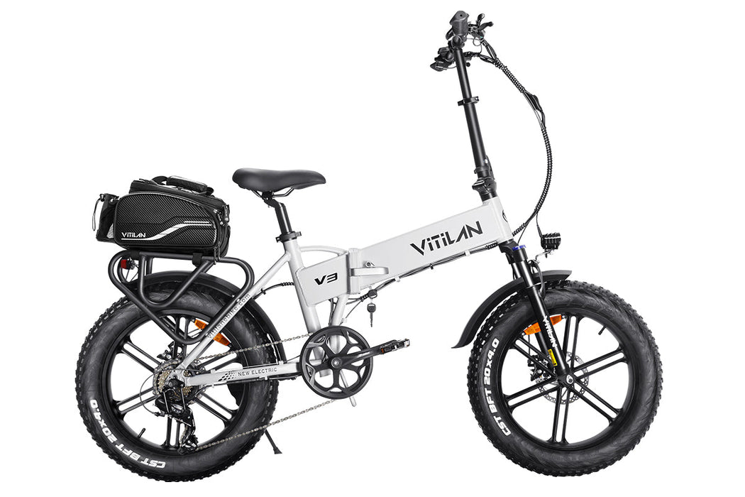 V3 2.0 Folding Fat Tires Adult All Terrain Electric Bike