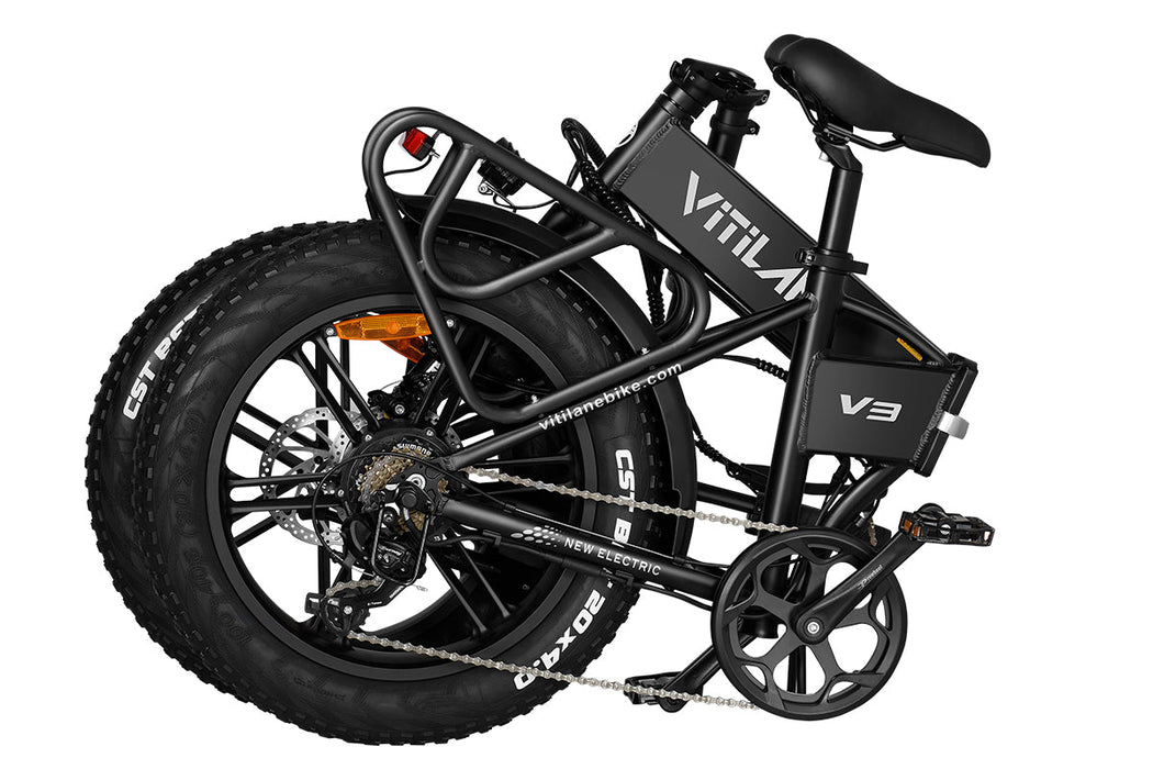 V3 2.0 Folding Fat Tires Adult All Terrain Electric Bike