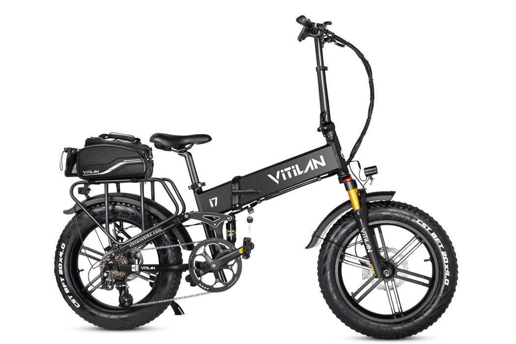 I7 Pro Folding Full Suspension Electric Bike