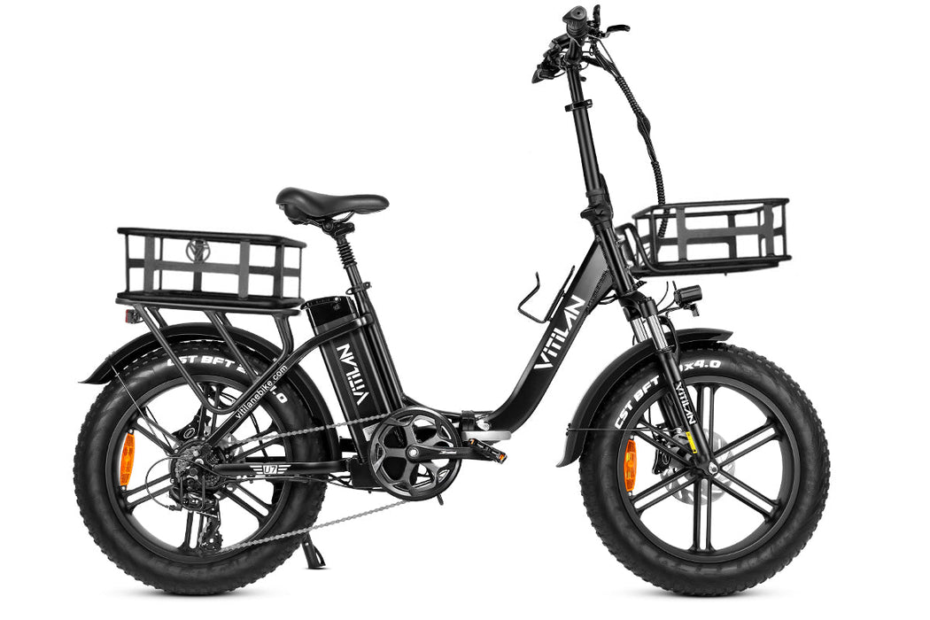 U7 Step-thru Foldable Fat Tire Electric Bike