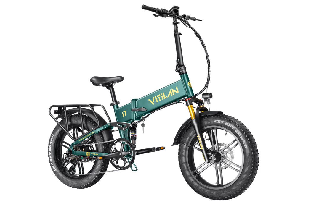 I7 Pro Folding Full Suspension Electric Bike