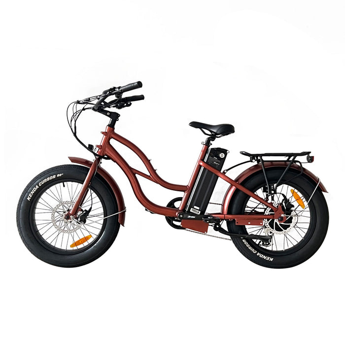 Coastal Cruiser - Step Thru Mini 20x4 - 52v Beach Cruiser Electric Bike