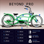 Tracer Beyond Pro 800W 26'' Classic Stretch Chopper EBike