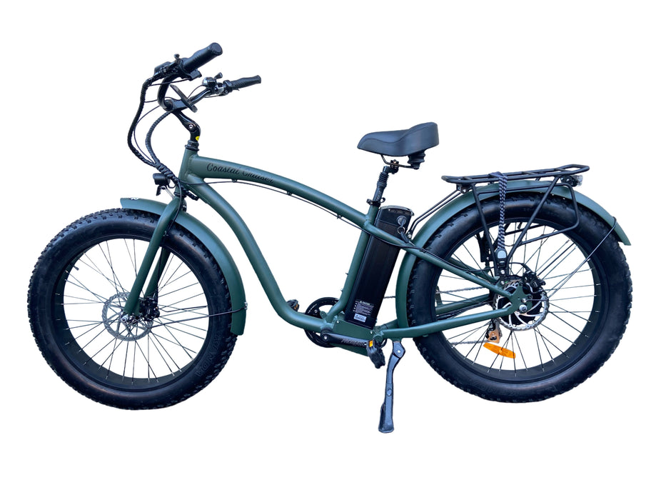 Coastal Cruiser - 750w Fat Tire Cruiser 26x4 Electric Bike