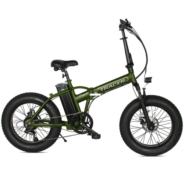 Tracer Coyote 20" Foldable Electric Bike – 500W Motor, 20x4.0 Fat Tires, Shimano 7-Speed