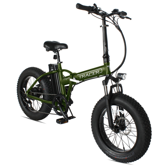 Tracer Coyote 20" Foldable Electric Bike – 500W Motor, 20x4.0 Fat Tires, Shimano 7-Speed