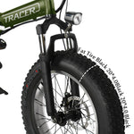 Tracer Coyote 20" Foldable Electric Bike – 500W Motor, 20x4.0 Fat Tires, Shimano 7-Speed