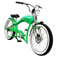 Tracer Stretch Chopper Electric Bike – 26" Fat Tire, 500W Motor, 30-50 Mile Range