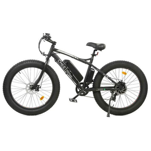 Ecotric Cheetah 26" Fat Tire Electric Bike - Matte Black