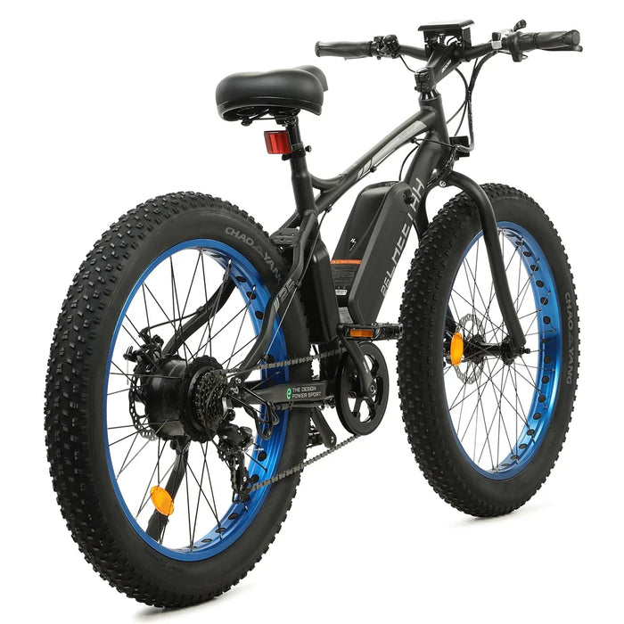 Ecotric Cheetah 26" Fat Tire Electric Bike - Blue