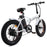 Ecotric 20" Fat Tire Portable and Folding Electric Bike - White | UL Certified