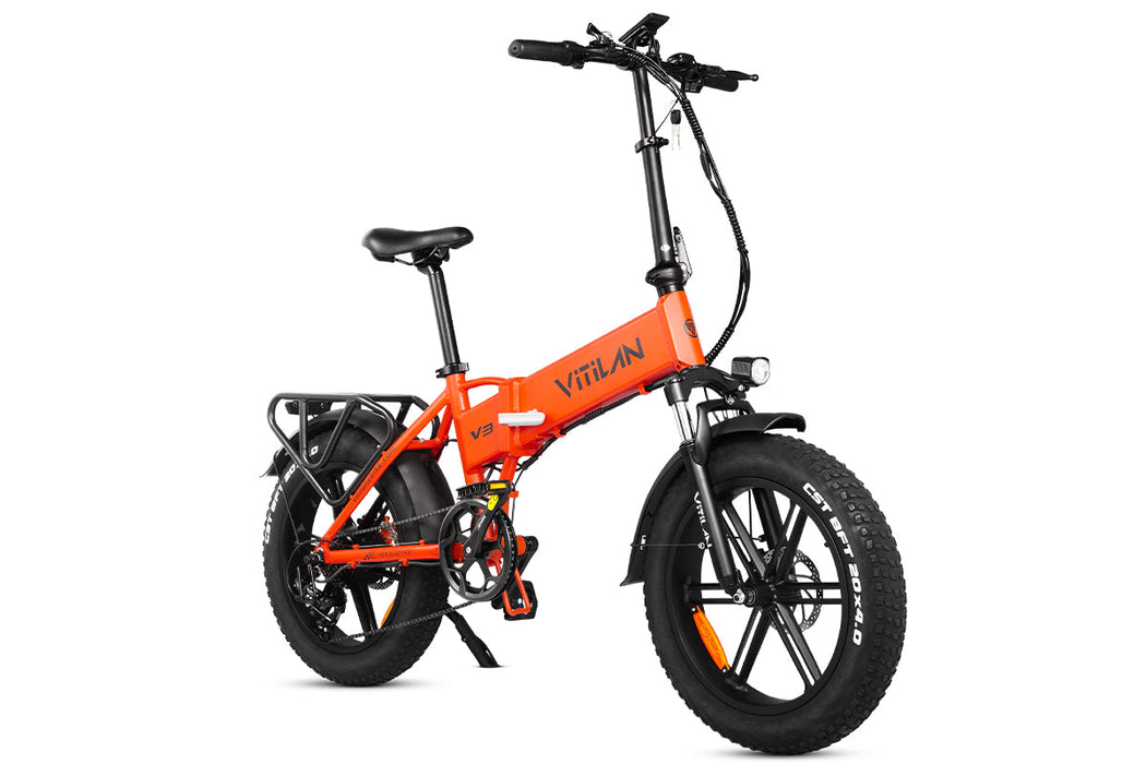 V3 2.0 Folding Fat Tires Adult All Terrain Electric Bike