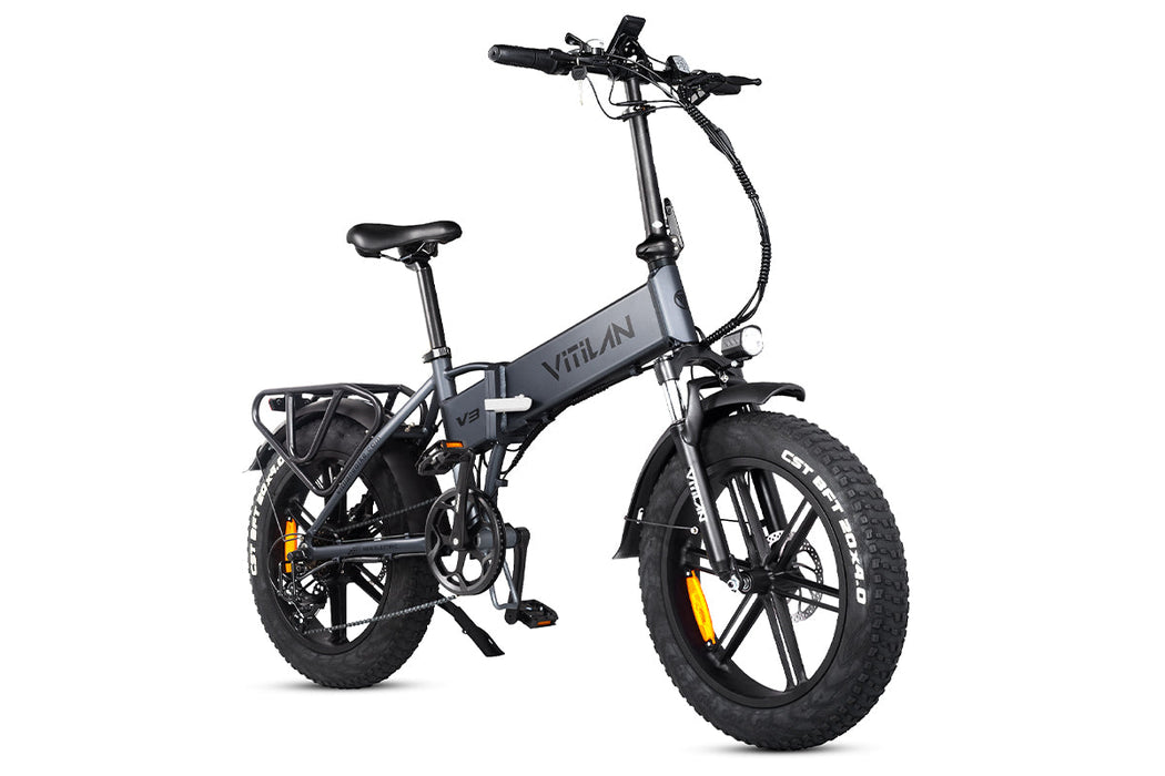 V3 2.0 Folding Fat Tires Adult All Terrain Electric Bike