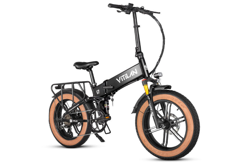 I7 Pro Folding Full Suspension Electric Bike