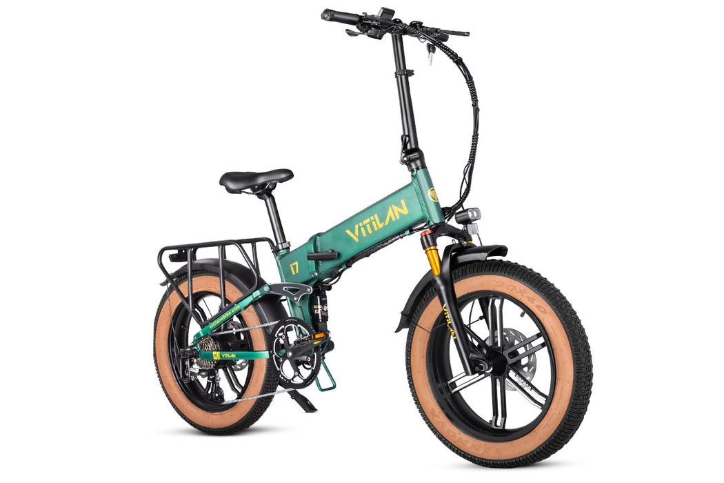 I7 Pro Folding Full Suspension Electric Bike