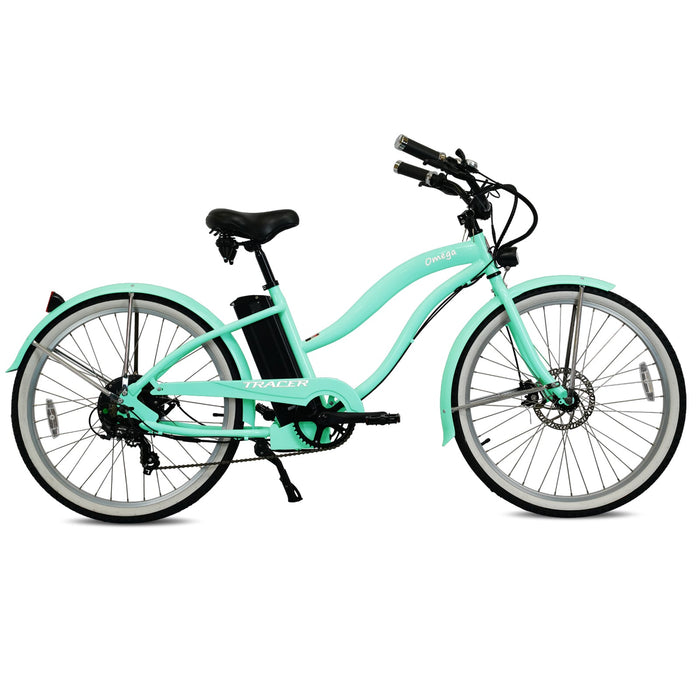 Tracer Omega Electric Cruiser Bike – 500W Motor, 30-Mile Range (Women)