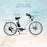 Tracer OMEGA 26" 7 Speed Electric Beach Cruiser Bike for WOMEN 500W