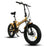 Ecotric 20" Fat Tire Portable and Folding Electric Bike - Gold