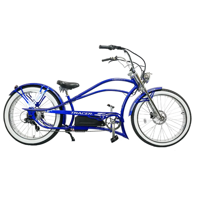 Tracer Legend GT7 Electric Chopper Bike – 1000W Motor, 26" Fat Tires, Shimano 7-Speed