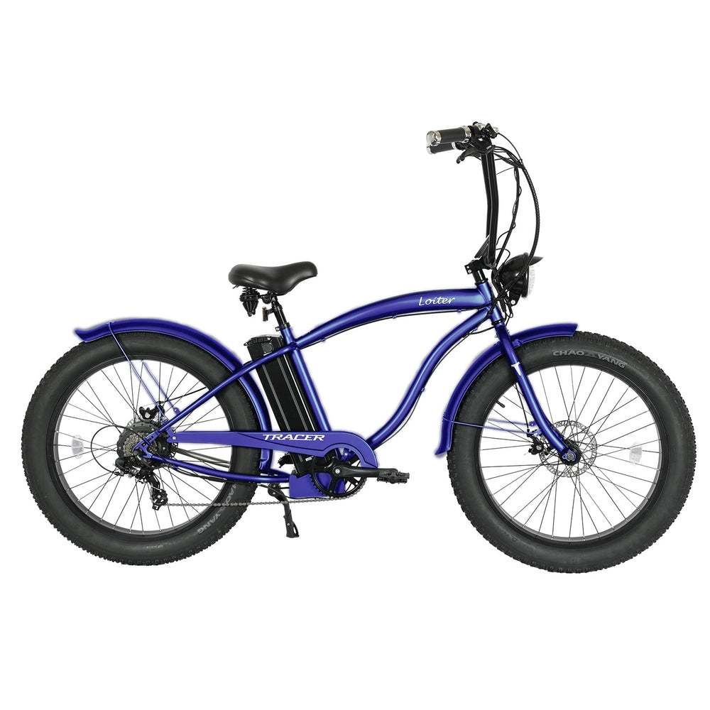 Tracer Loiter Electric Cruiser Bike – 800W Motor, 26" Fat Tires, 25mph Max Speed