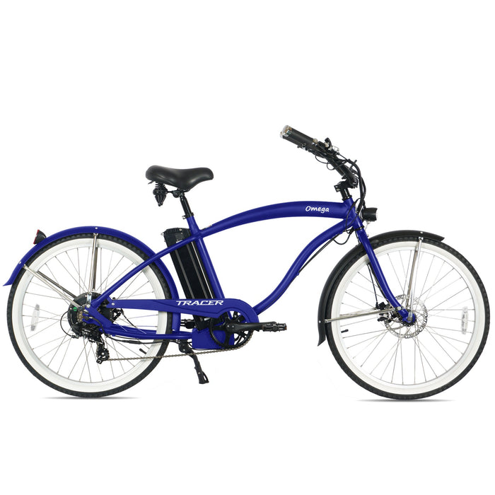 Tracer Omega Electric Cruiser Bike – 500W Motor, 30-Mile Range (Men)