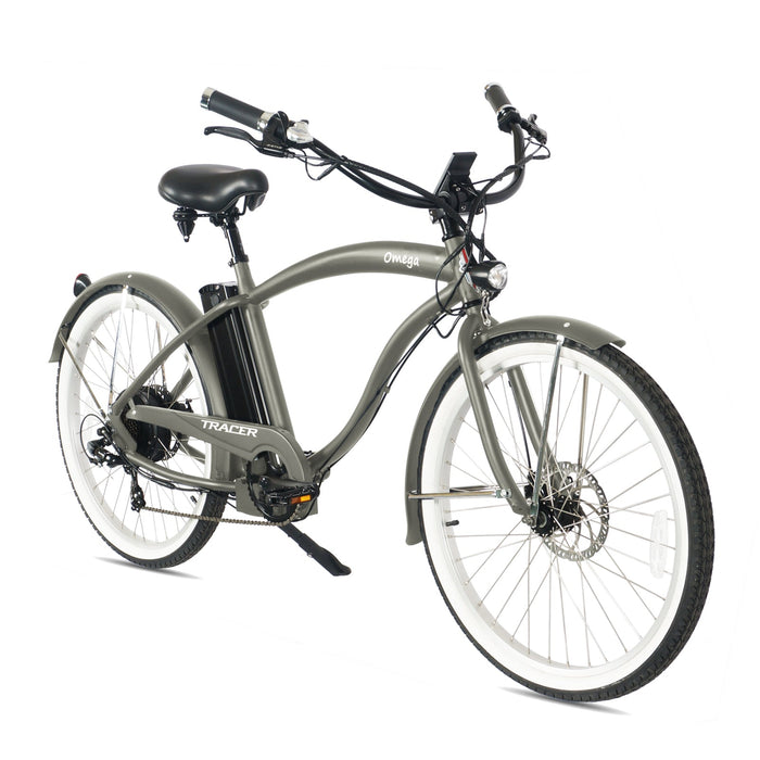 Tracer Omega Electric Cruiser Bike – 500W Motor, 30-Mile Range (Men)