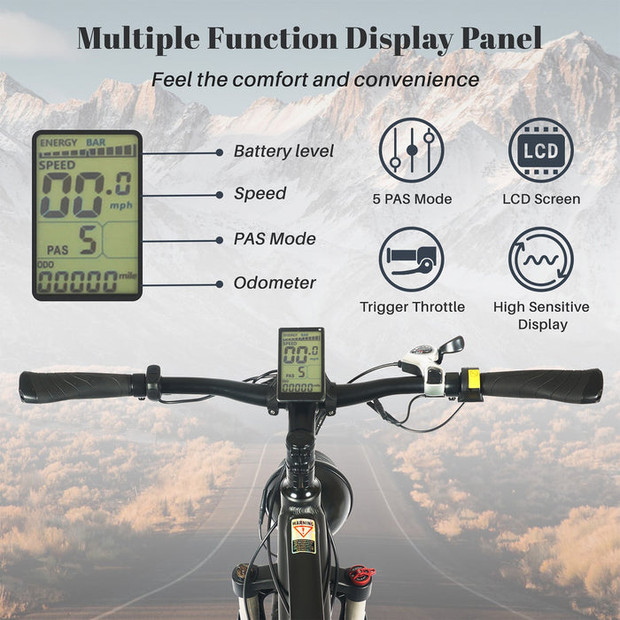 Tracer Tacoma 26"800W Electric Fat Tire Bike w/ Dual Suspensions.