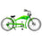 Tracer Twenty5 GT 500W 26" Chopper Cruiser E-Bikes