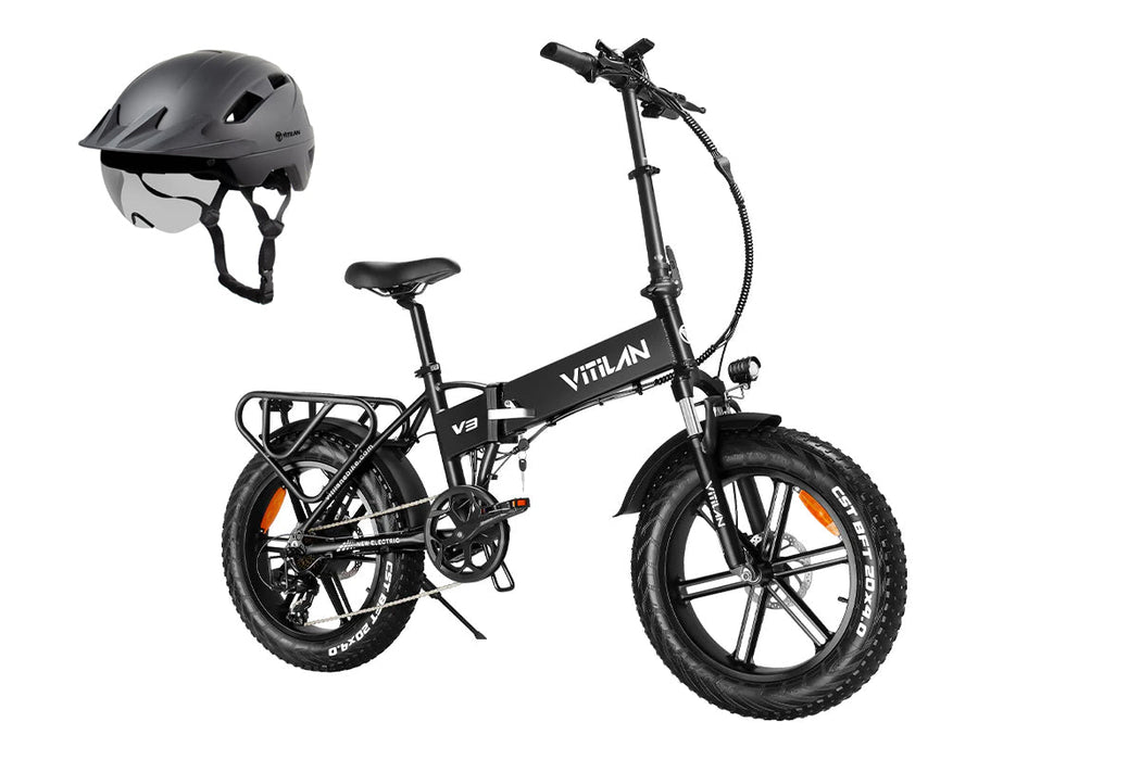 V3 2.0 Folding Fat Tires Adult All Terrain Electric Bike