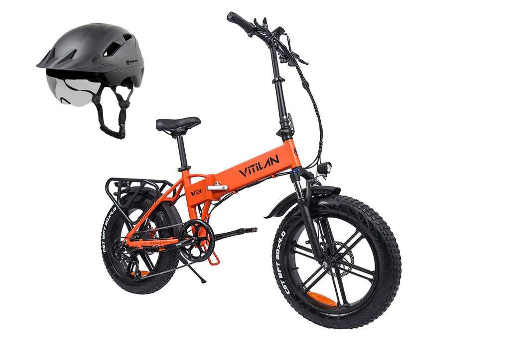 V3 2.0 Folding Fat Tires Adult All Terrain Electric Bike